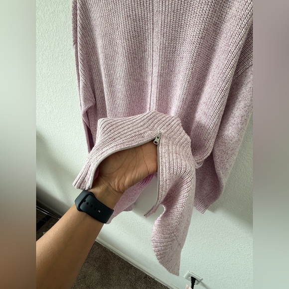 Talbots Soft Lavender Open-Front Cardigan - Picture 9 of 10